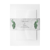 Bandeau De Faire-part Mariage Emerald Green Peacock (Devant example)