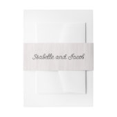 Bandeau De Faire-part Mariage en bois blanc rustique (Devant example)