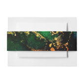 Bandeau De Faire-part Mariage en bronze doré Emerald Green (Devant Example)