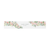 Bandeau De Faire-part Mariage en fleur rose (Plat)