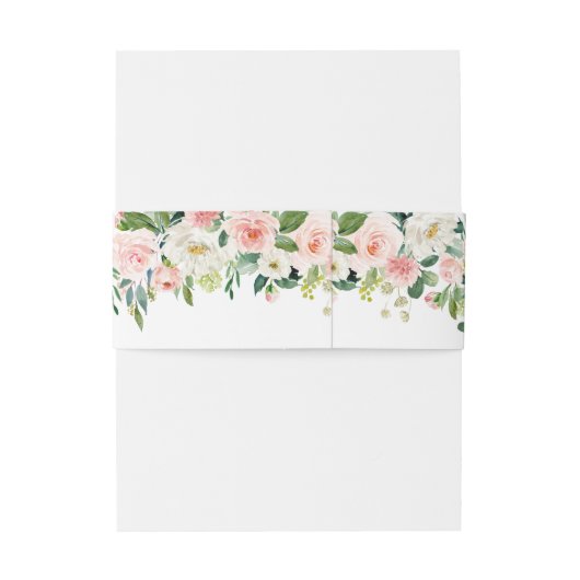Bandeau De Faire-part Mariage en fleur rose (Dos Example)