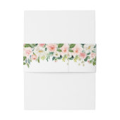 Bandeau De Faire-part Mariage en fleur rose (Dos Example)