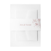 Bandeau De Faire-part Mariage en plan rose Lily (Devant example)