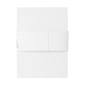 Bandeau De Faire-part Mariage en plan rose Lily (Dos Example)