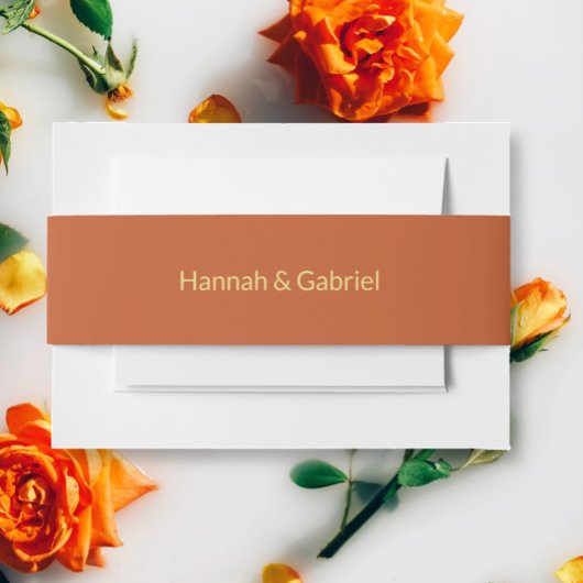 Bandeau De Faire-part Mariage en terre cuite