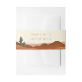 Bandeau De Faire-part Mariage en terre cuite moderne Boho Desert (Devant example)