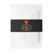 Bandeau De Faire-part Mariage Entwin Rings (Devant example)