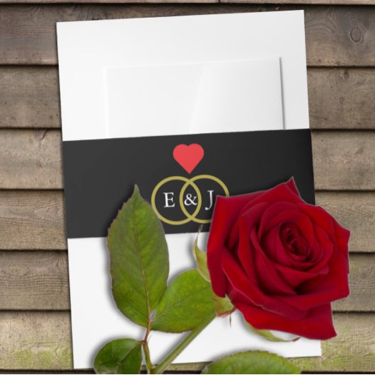 Bandeau De Faire-part Mariage Entwin Rings