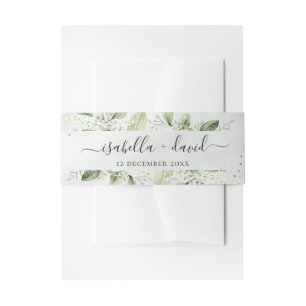 Bandeau De Faire-part Mariage Eucalyptus bleu Dusty