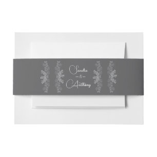 Bandeau De Faire-part Mariage Eucalyptus simple Gris