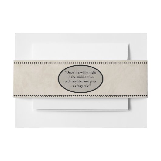 Bandeau De Faire-part Mariage Fairytale (Devant Example)