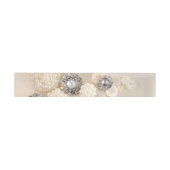 Bandeau De Faire-part Mariage Faux White Pearl and Diamond Buttons (Plat)
