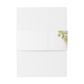 Bandeau De Faire-part Mariage Feuillage Doré (Dos Example)