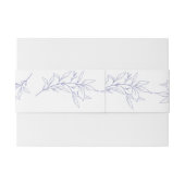 Bandeau De Faire-part Mariage feuille simple (Dos exemple)