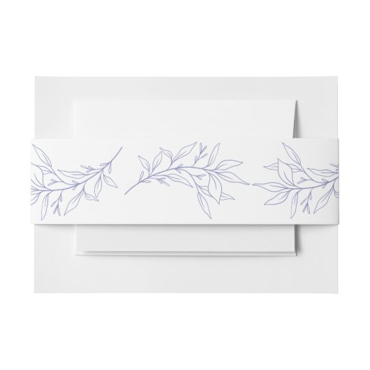 Bandeau De Faire-part Mariage feuille simple (Devant Example)