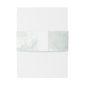 Bandeau De Faire-part Mariage feuilles de verdure à l'aquarelle (Dos Example)