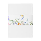 Bandeau De Faire-part Mariage fleur sauvage (Dos Example)