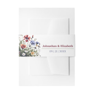 Bandeau De Faire-part Mariage fleur sauvage