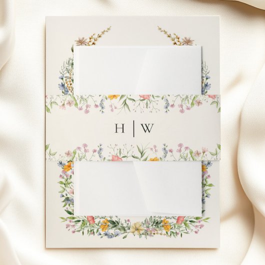 Bandeau De Faire-part Mariage fleur sauvage