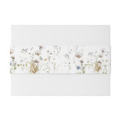 Bandeau De Faire-part Mariage fleur sauvage (Dos exemple)