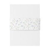 Bandeau De Faire-part Mariage Fleur sauvage Bleu délicat (Dos Example)