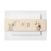 Bandeau De Faire-part Mariage Fleur sauvage Boho d'automne (Devant Example)