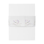 Bandeau De Faire-part Mariage Fleur sauvage de ressort d'aquarelle (Dos Example)