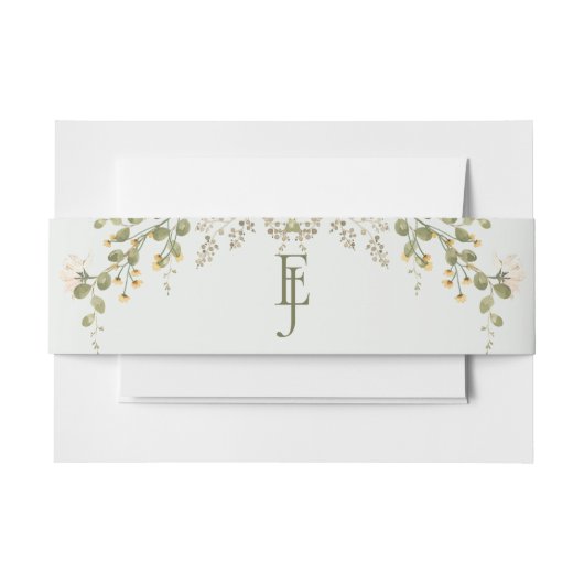 Bandeau De Faire-part Mariage Fleur sauvage écologique (Devant Example)