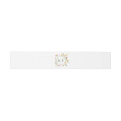 Bandeau De Faire-part Mariage fleur sauvage Monogramme (Plat)