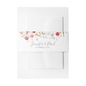 Bandeau De Faire-part Mariage Fleur sauvage multicouleur simple (Devant example)