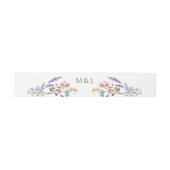 Bandeau De Faire-part Mariage Fleur sauvage Pastel Delicate (Plat)