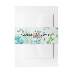 Bandeau De Faire-part Mariage Fleur sauvage Watrecolor Spring