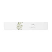 Bandeau De Faire-part Mariage Floral Blanc (Plat)