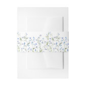 Bandeau De Faire-part Mariage Floral Bleu (Devant example)