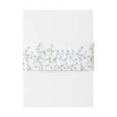 Bandeau De Faire-part Mariage Floral Bleu (Dos Example)