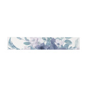 Bandeau De Faire-part Mariage floral bleu chic (Plat)
