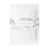 Bandeau De Faire-part Mariage Floral bleu français (Devant example)