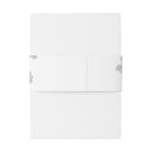 Bandeau De Faire-part Mariage Floral bleu français (Dos Example)