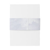 Bandeau De Faire-part Mariage floral bleu pourpre (Dos Example)