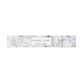 Bandeau De Faire-part Mariage floral bleu rustique (Plat)