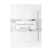 Bandeau De Faire-part Mariage floral bleu rustique (Devant example)