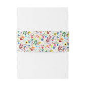 Bandeau De Faire-part Mariage floral chic boho moderne (Dos Example)