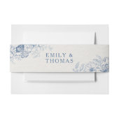 Bandeau De Faire-part Mariage floral de Chinoiserie (Devant Example)