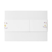 Bandeau De Faire-part Mariage floral de crête bleue Dusty (Dos exemple)