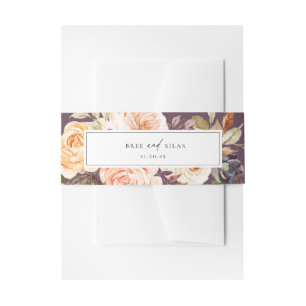 Bandeau De Faire-part Mariage floral de l'automne de Terre