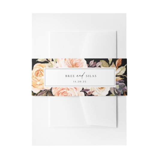 Bandeau De Faire-part Mariage floral de l'automne de Terre (Devant example)