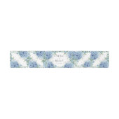 Bandeau De Faire-part Mariage Floral d'Hydrangea Bleu  (Plat)