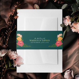 Bandeau De Faire-part Mariage floral du jardin enchanté