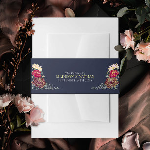 Bandeau De Faire-part Mariage floral du jardin enchanté