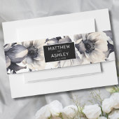 Bandeau De Faire-part Mariage floral élégant moderne